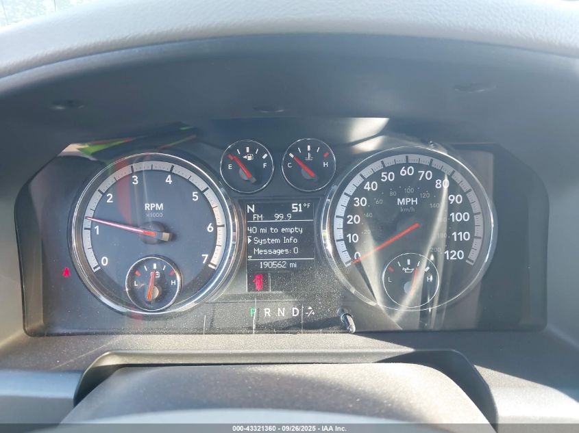 2009 Dodge Ram 1500 Slt/Sport/Trx VIN: 1D3HV13T99S702598 Lot: 43321360