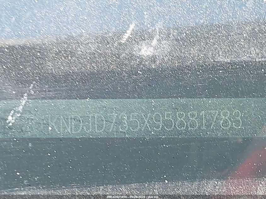 2009 Kia Sorento Lx/Ex VIN: KNDJD735X95881783 Lot: 43321414