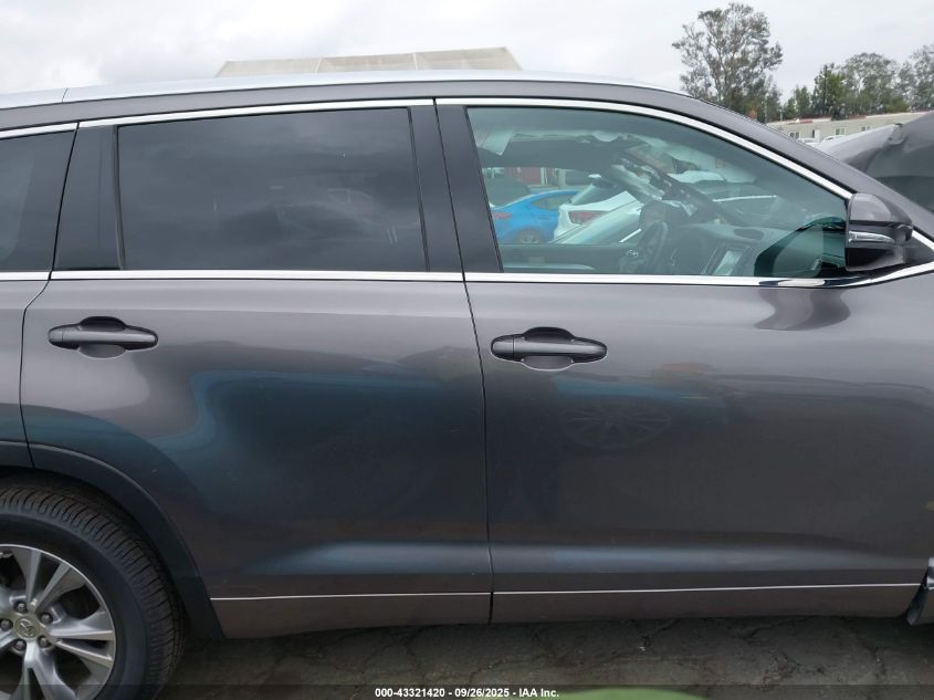 2014 Toyota Highlander Xle V6 VIN: 5TDKKRFH5ES030328 Lot: 43321420