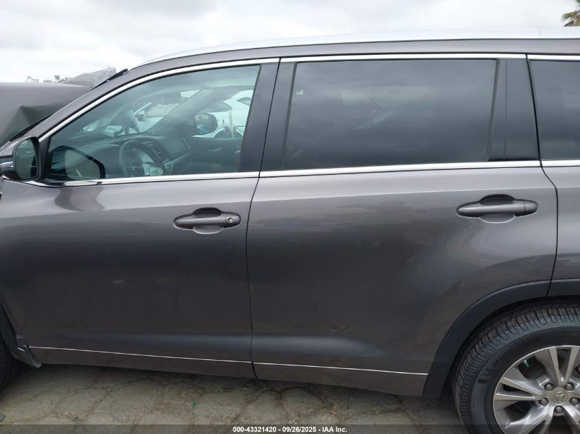 2014 Toyota Highlander Xle V6 VIN: 5TDKKRFH5ES030328 Lot: 43321420