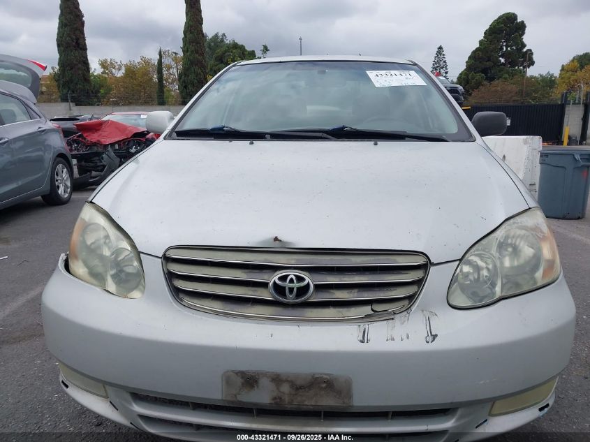 2003 Toyota Corolla S VIN: 1NXBR32E43Z045587 Lot: 43321471