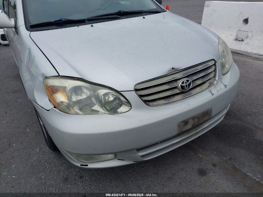 2003 Toyota Corolla S VIN: 1NXBR32E43Z045587 Lot: 43321471