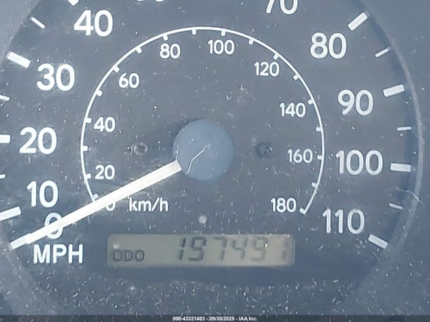 2002 Toyota Corolla Le VIN: 1NXBR12E32Z612634 Lot: 43321483