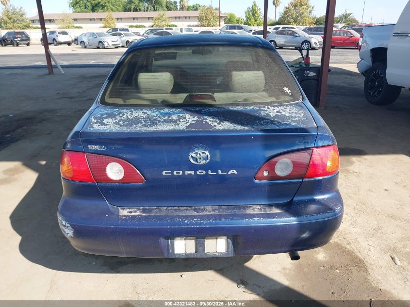 2002 Toyota Corolla Le VIN: 1NXBR12E32Z612634 Lot: 43321483