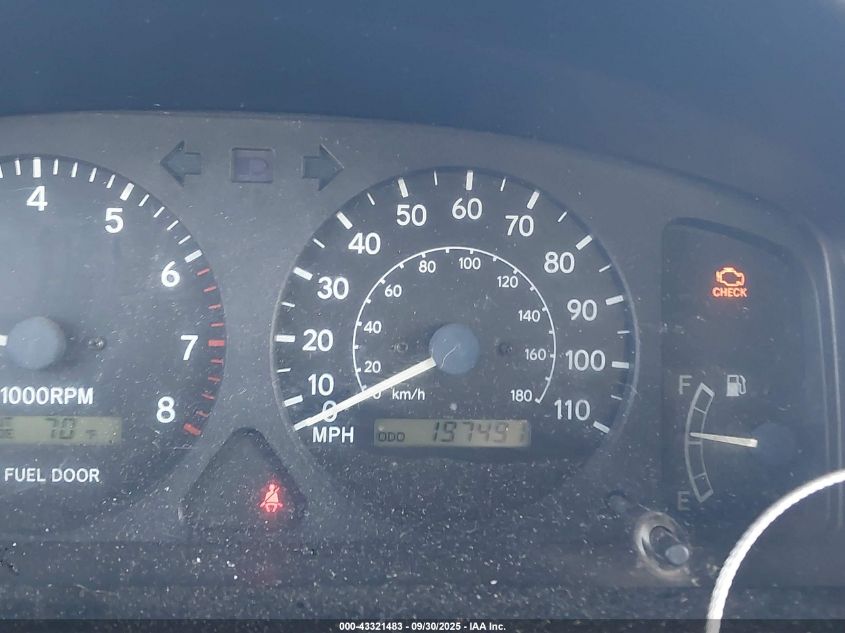 2002 Toyota Corolla Le VIN: 1NXBR12E32Z612634 Lot: 43321483