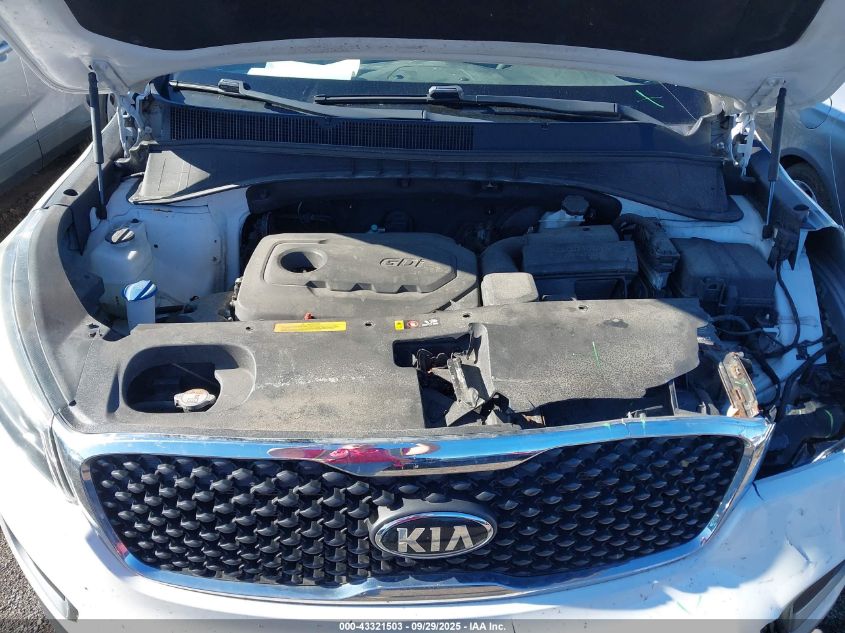 2017 Kia Sorento 2.4L Lx VIN: 5XYPG4A38HG293159 Lot: 43321503