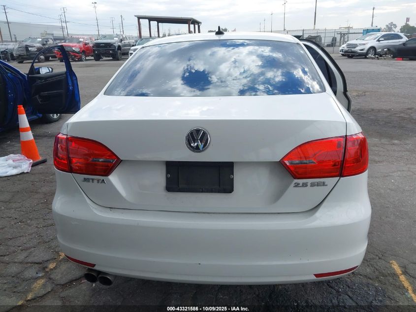2011 Volkswagen Jetta 2.5L Sel VIN: 3VWLZ7AJ9BM344717 Lot: 43321586