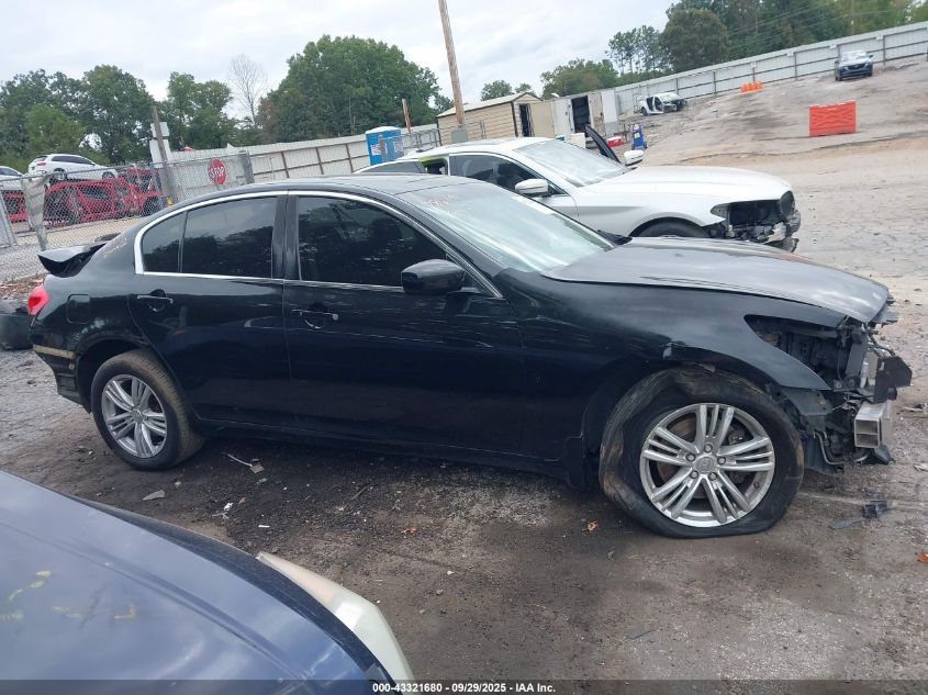 2013 Infiniti G37X VIN: JN1CV6AR0DM753477 Lot: 43321680