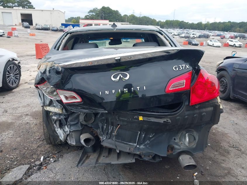 2013 Infiniti G37X VIN: JN1CV6AR0DM753477 Lot: 43321680