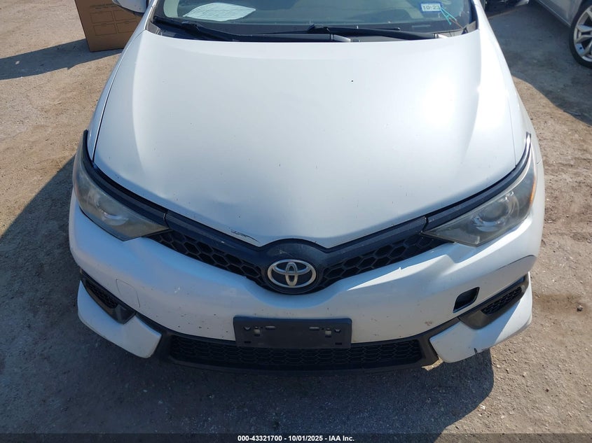 2017 Toyota Corolla Im VIN: JTNKARJE1HJ552340 Lot: 43321700