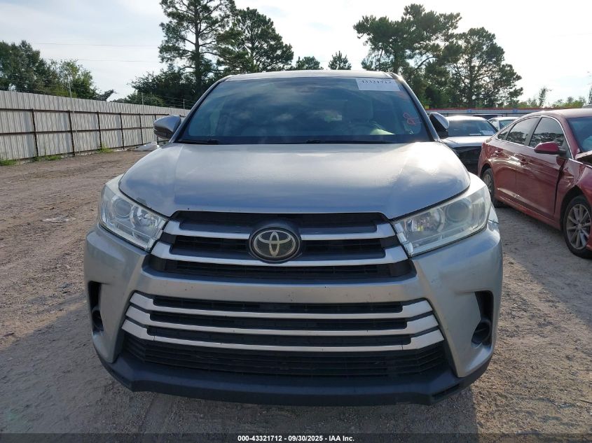 2017 Toyota Highlander Le VIN: 5TDZZRFH8HS199628 Lot: 43321712