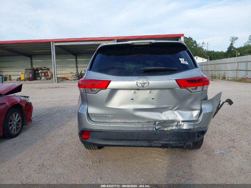 2017 Toyota Highlander Le VIN: 5TDZZRFH8HS199628 Lot: 43321712