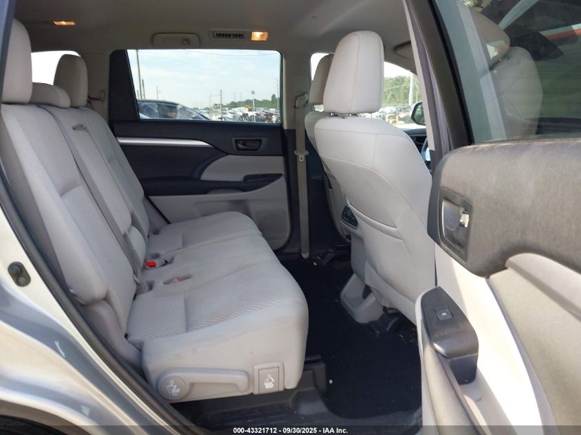 2017 Toyota Highlander Le VIN: 5TDZZRFH8HS199628 Lot: 43321712