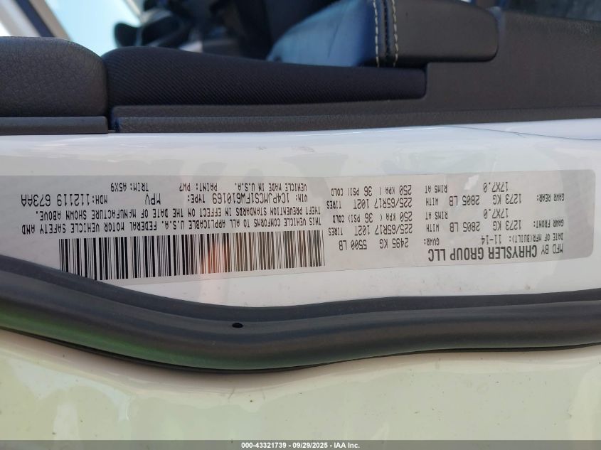 2015 Jeep Cherokee Latitude VIN: 1C4PJMCS1FW610169 Lot: 43321739