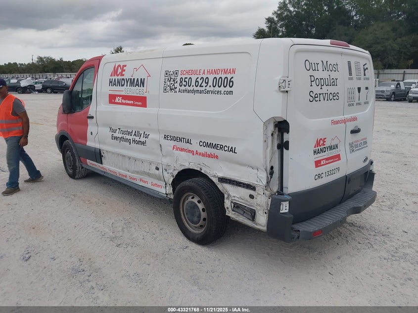 Vin: 1ftye1zm8hka40049, lot: 43816433, ford transit-150 20173