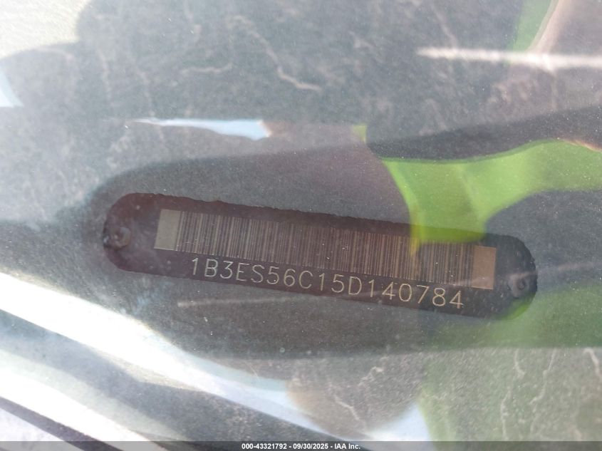 2005 Dodge Neon Sxt VIN: 1B3ES56C15D140784 Lot: 43321792