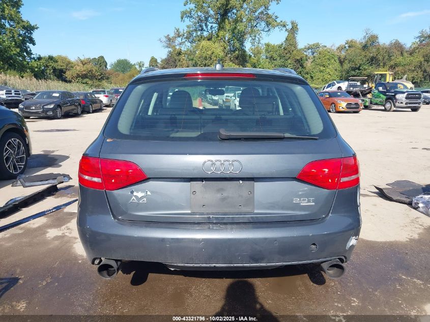 2009 Audi A4 2.0T Avant VIN: WAUXF78KX9A122221 Lot: 43321796