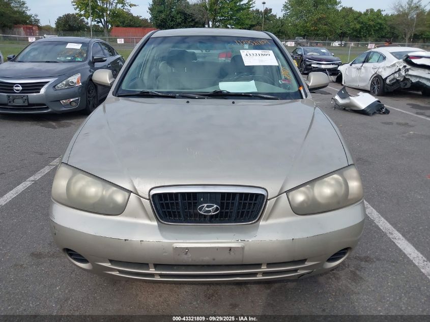 2001 Hyundai Elantra Gls VIN: KMHDN45D41U128978 Lot: 43321809