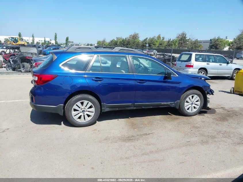 2017 Subaru Outback 2.5I VIN: 4S4BSAAC4H3309977 Lot: 43321882