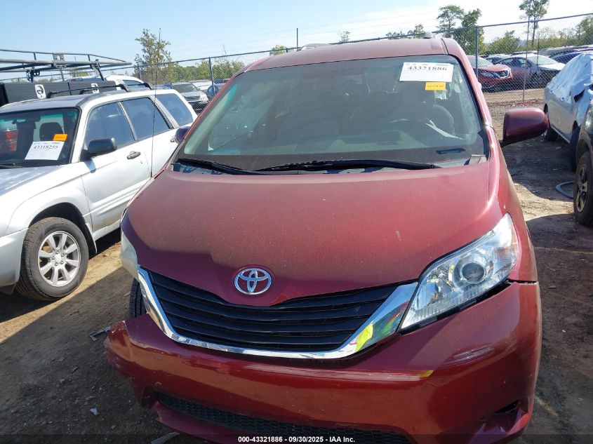 2013 Toyota Sienna Le V6 8 Passenger VIN: 5TDKK3DCXDS327016 Lot: 43321886