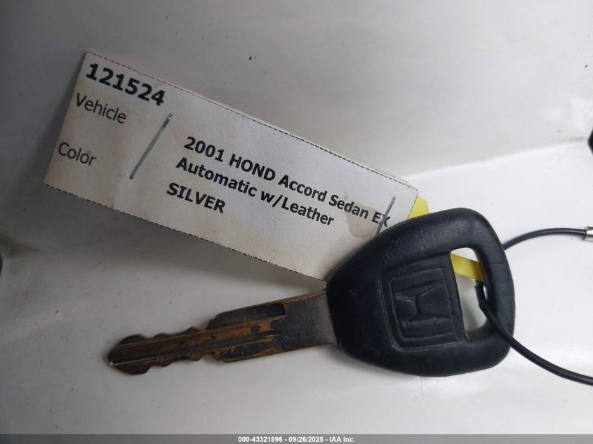2001 Honda Accord 3.0 Ex VIN: 1HGCG16521A009040 Lot: 43321896