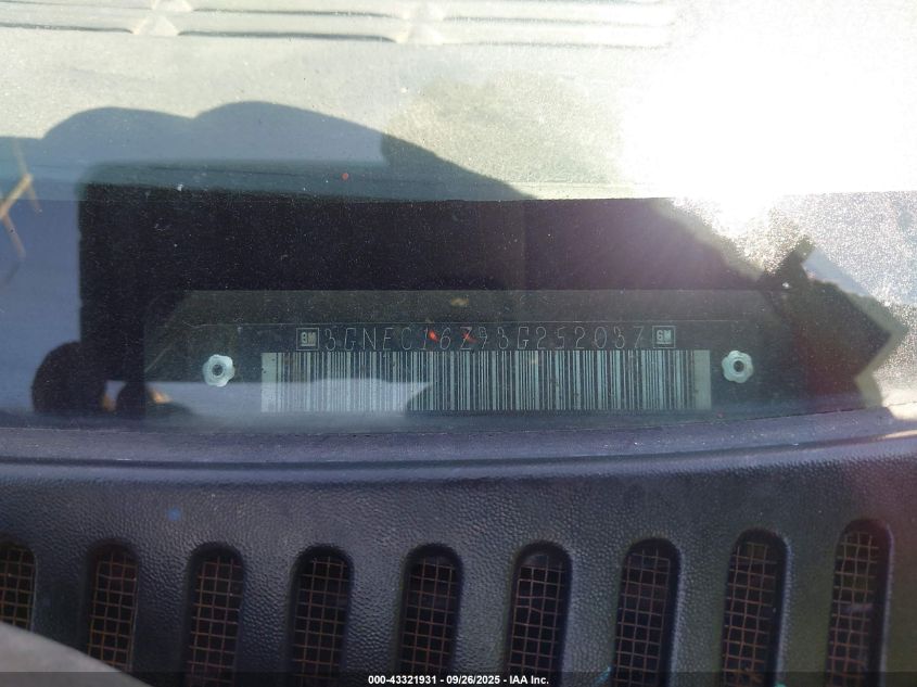 2003 Chevrolet Suburban 1500 Ls VIN: 3GNEC16Z93G252037 Lot: 43321931