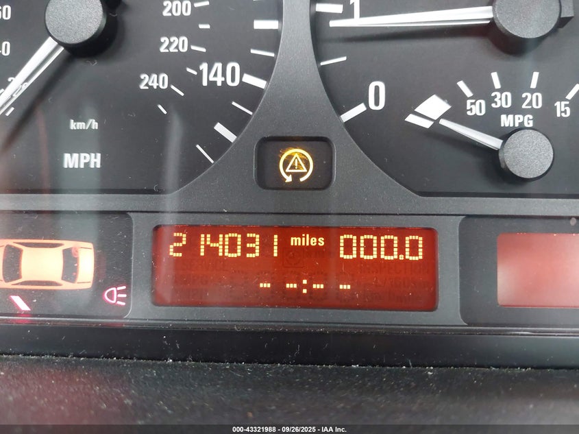 2003 BMW 325Xi VIN: WBAEU33443PH88738 Lot: 43321988