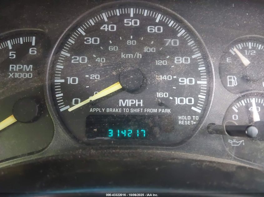 2000 Chevrolet Suburban 1500 Lt VIN: 3GNFK16T9YG128540 Lot: 43322016