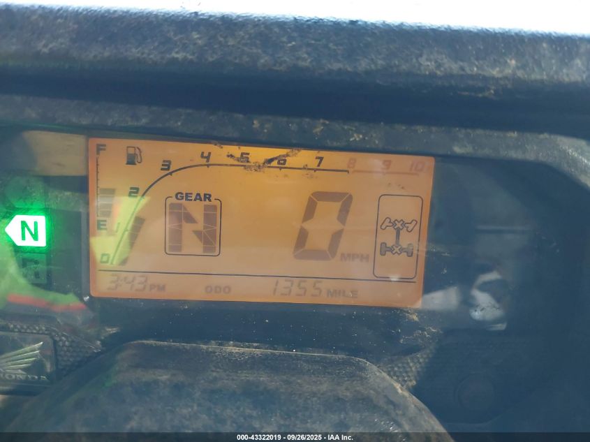 2016 Honda Sxs1000 M5 VIN: 1HFVE04J0G4000633 Lot: 43322019