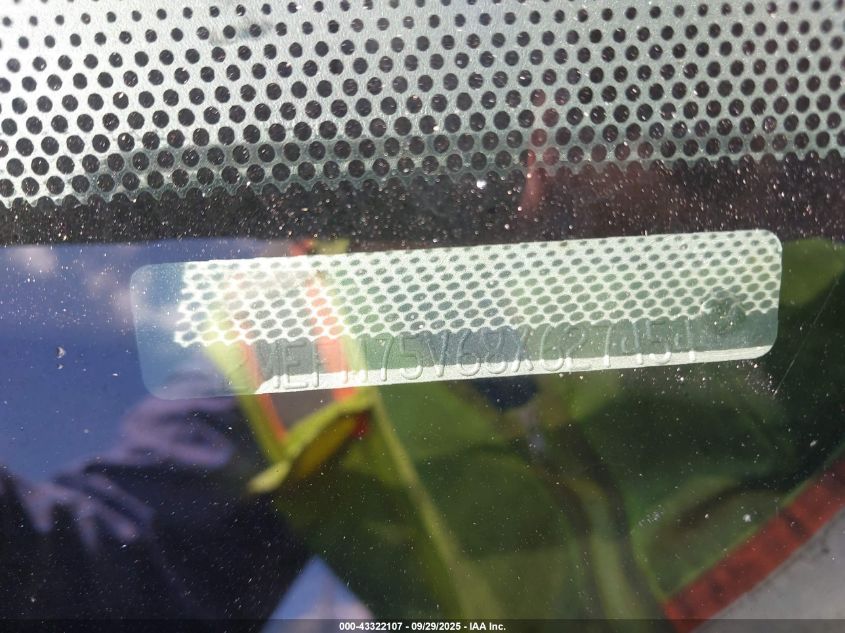 2008 Mercury Grand Marquis Ls VIN: 2MEFM75V68X627454 Lot: 43322107