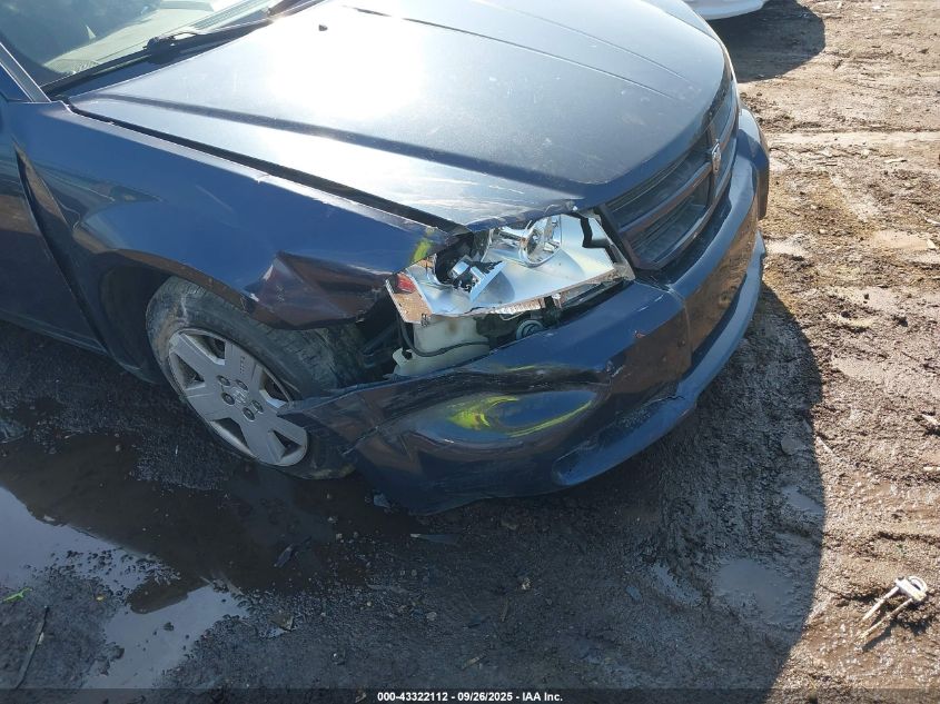 2008 Dodge Avenger Se VIN: 1B3LC46K48N180975 Lot: 43322112