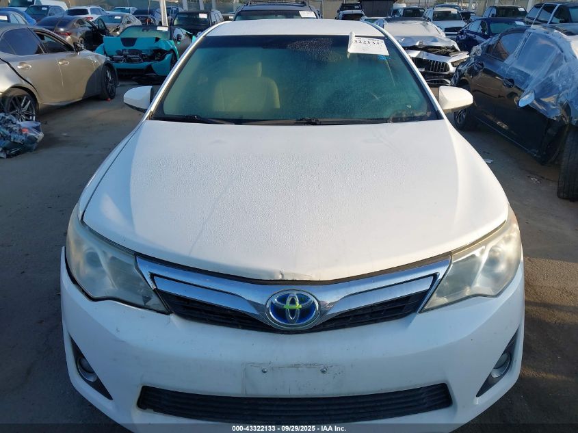 2012 Toyota Camry Hybrid Le VIN: 4T1BD1FK8CU024969 Lot: 43322133