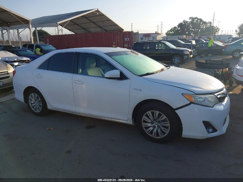 2012 Toyota Camry Hybrid Le VIN: 4T1BD1FK8CU024969 Lot: 43322133