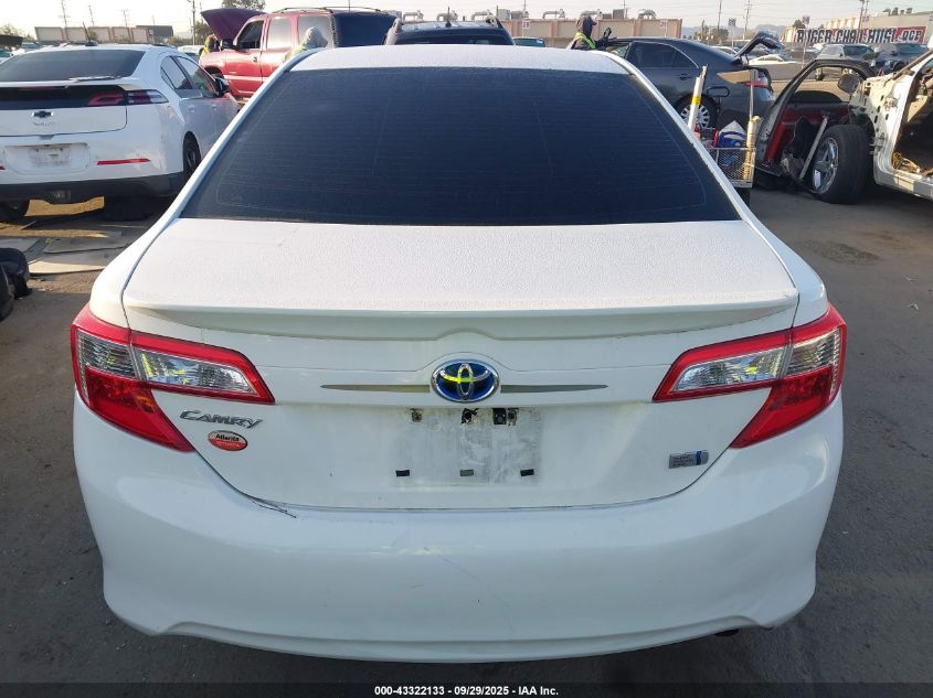 2012 Toyota Camry Hybrid Le VIN: 4T1BD1FK8CU024969 Lot: 43322133