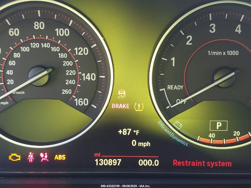 2015 BMW 328I VIN: WBA3C1C59FP116506 Lot: 43322159