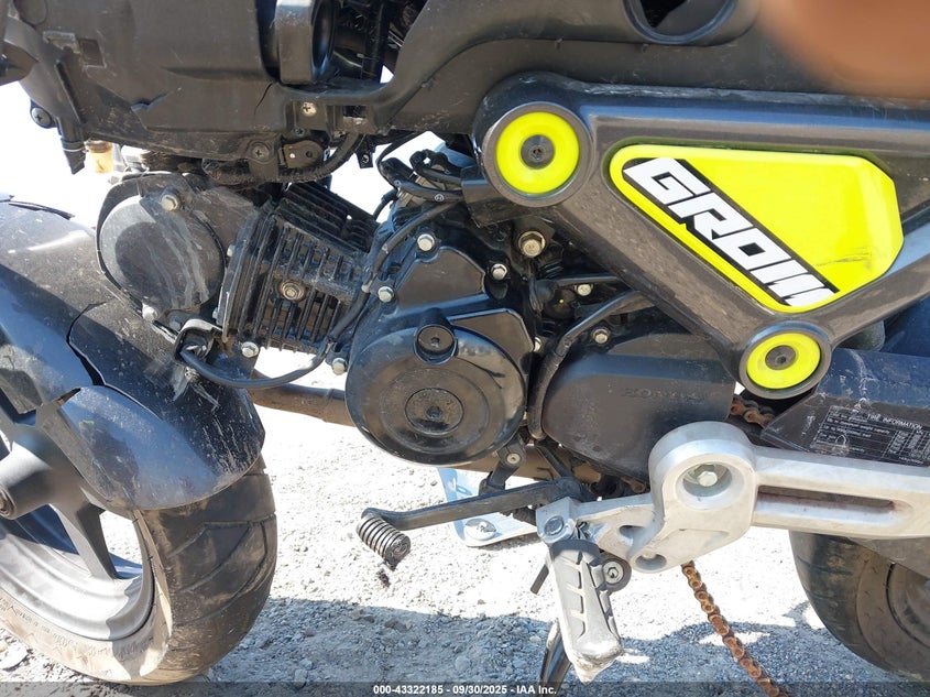 2023 Honda Grom 125 VIN: MLHJC9218P5110911 Lot: 43322185