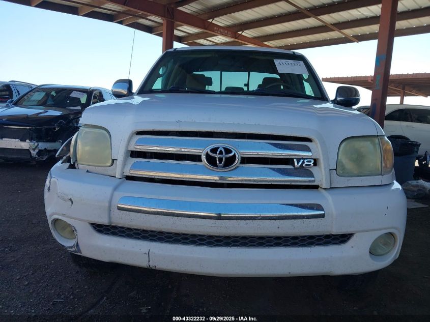 2005 Toyota Tundra Sr5 V8 VIN: 5TBBT44175S462238 Lot: 43322232