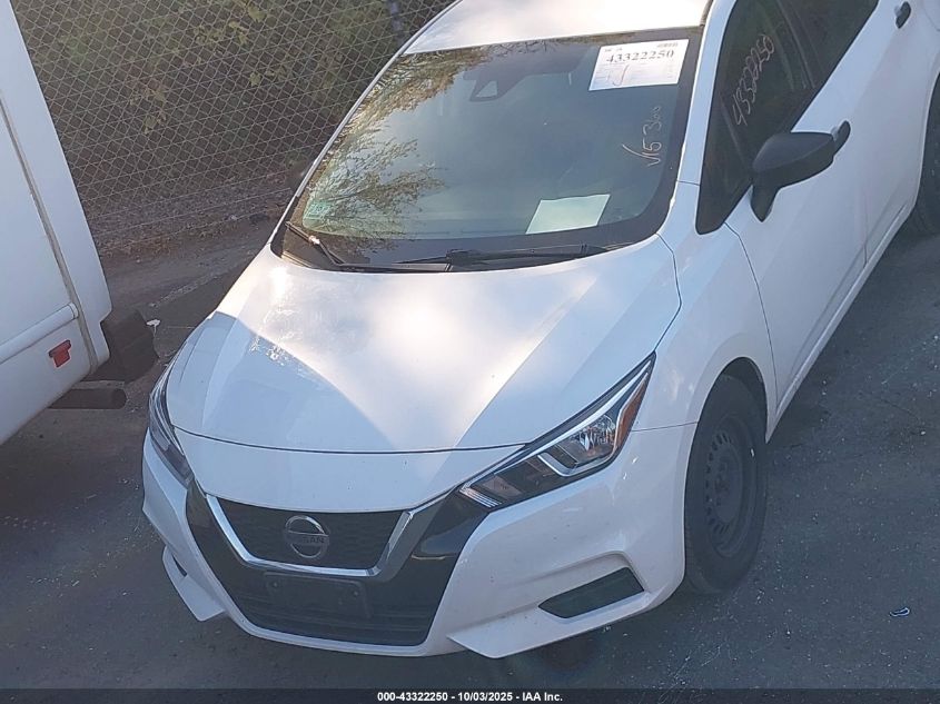 2022 Nissan Versa 1.6 S Xtronic Cvt VIN: 3N1CN8DV4NL846633 Lot: 43322250