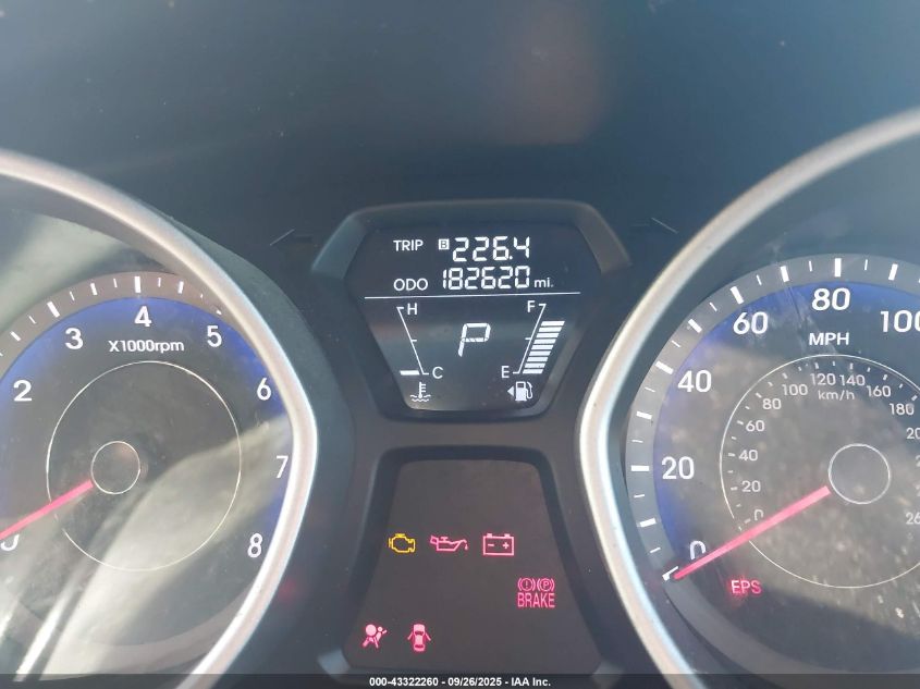 2013 Hyundai Elantra Limited VIN: KMHDH4AE8DU715372 Lot: 43322260