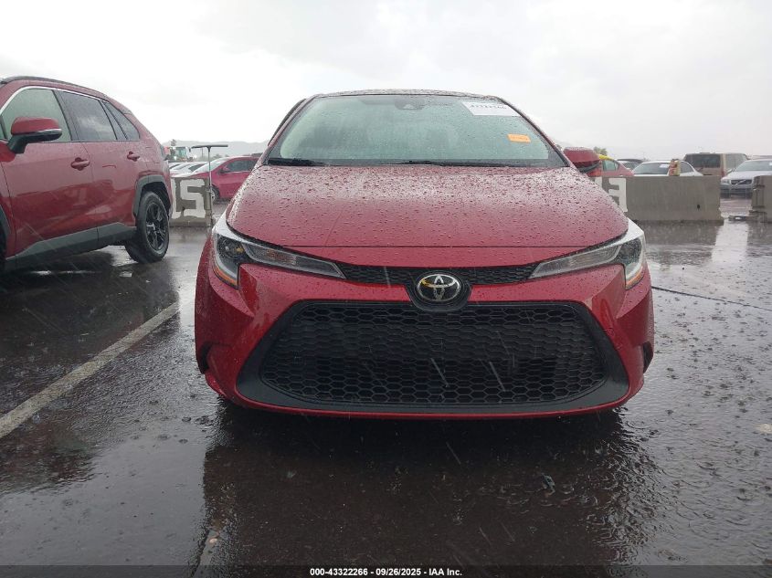2022 Toyota Corolla Le VIN: JTDEPMAEXNJ206110 Lot: 43322266