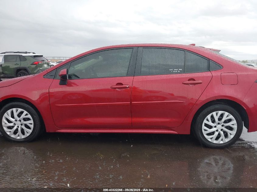 2022 Toyota Corolla Le VIN: JTDEPMAEXNJ206110 Lot: 43322266