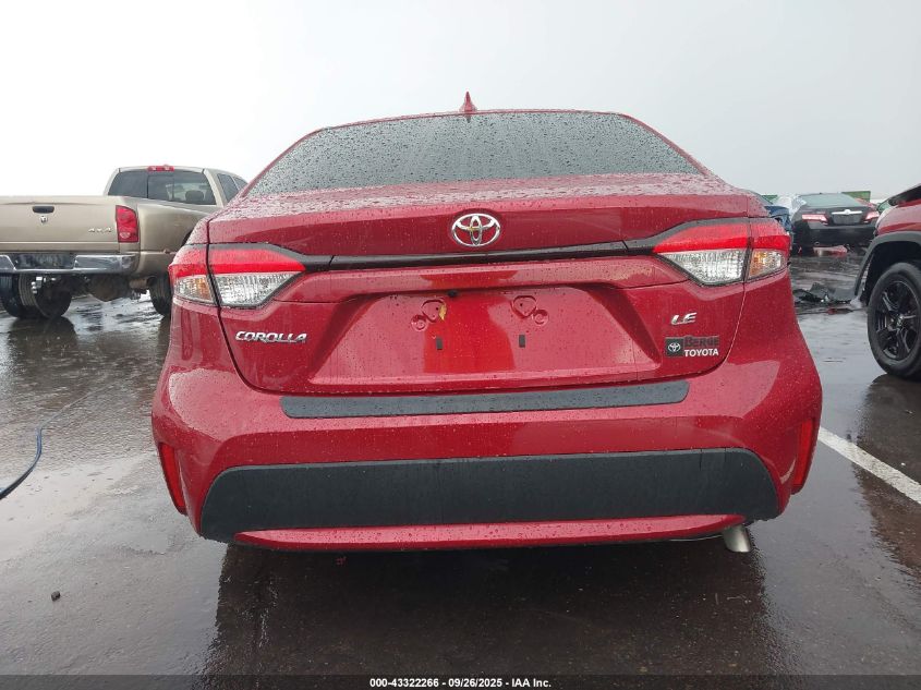 2022 Toyota Corolla Le VIN: JTDEPMAEXNJ206110 Lot: 43322266
