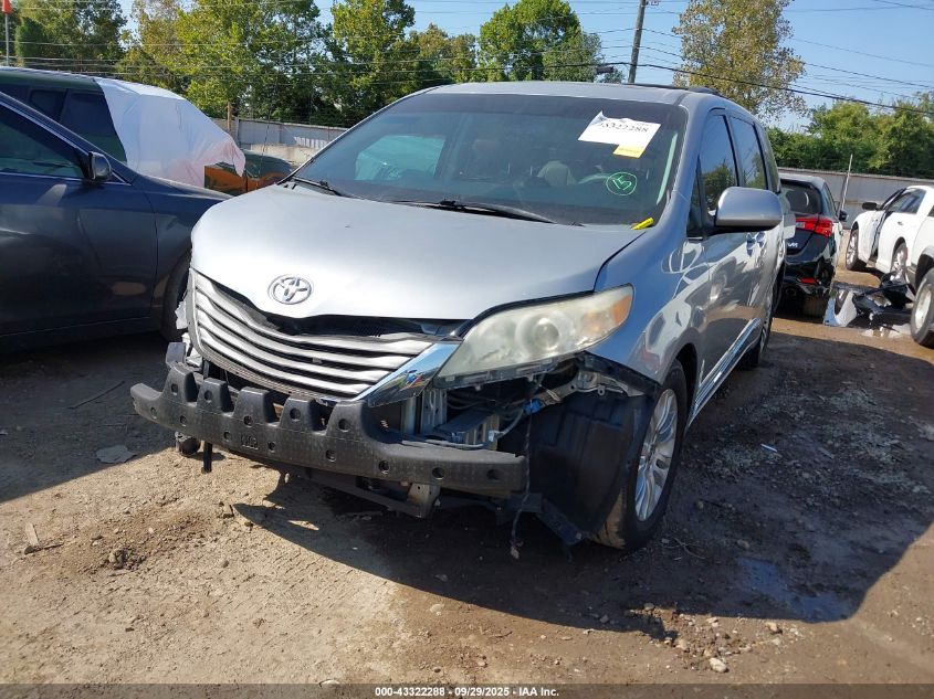 2014 Toyota Sienna Xle V6 8 Passenger VIN: 5TDYK3DC1ES423578 Lot: 43322288