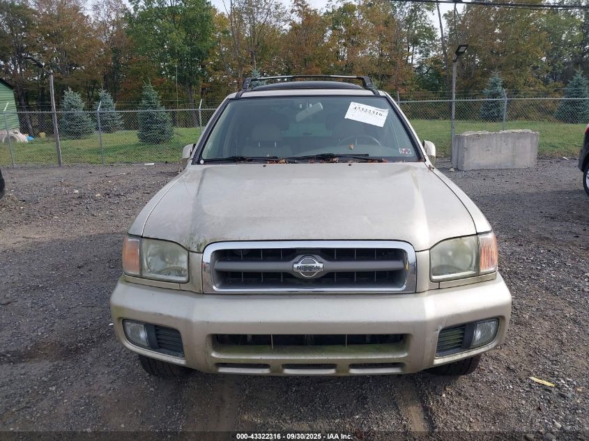 2001 Nissan Pathfinder Le VIN: JN8DR09Y01W579252 Lot: 43322316