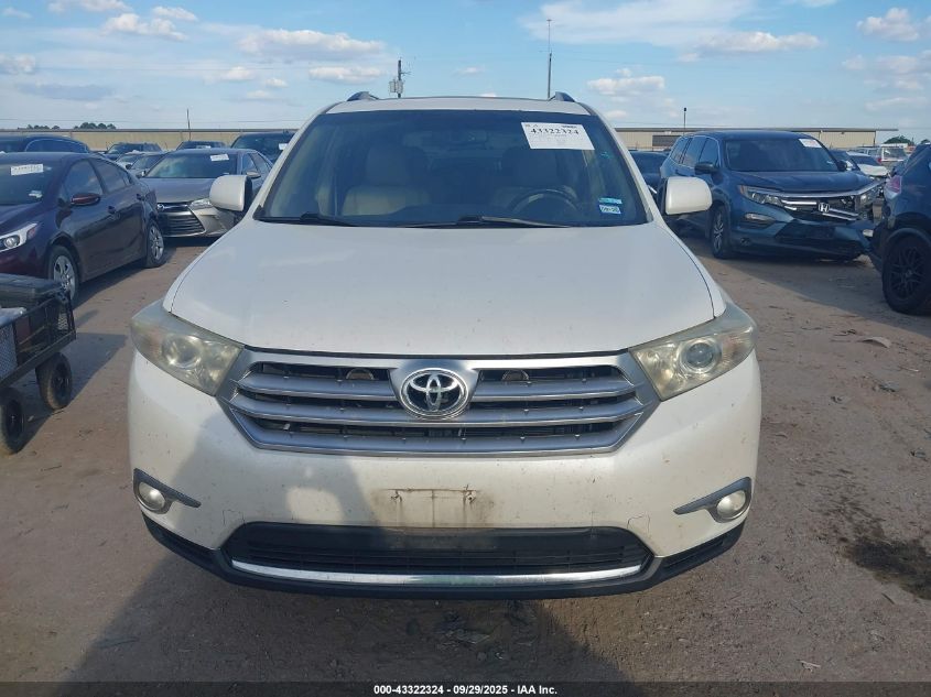 2013 Toyota Highlander Limited V6 VIN: 5TDYK3EHXDS095635 Lot: 43322324