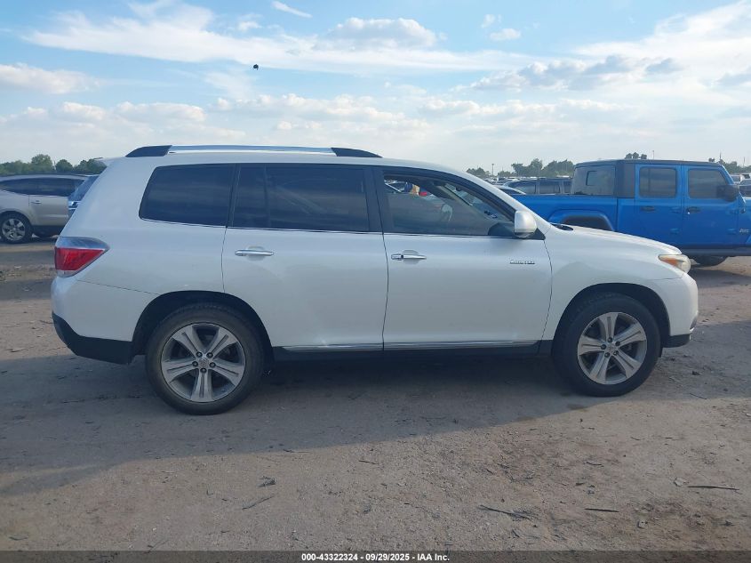 2013 Toyota Highlander Limited V6 VIN: 5TDYK3EHXDS095635 Lot: 43322324
