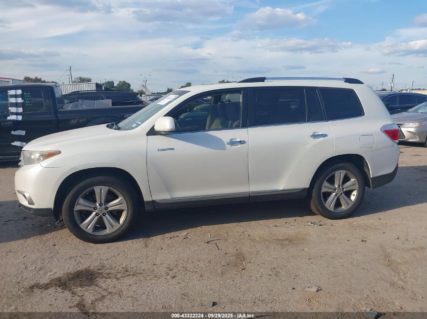 2013 Toyota Highlander Limited V6 VIN: 5TDYK3EHXDS095635 Lot: 43322324