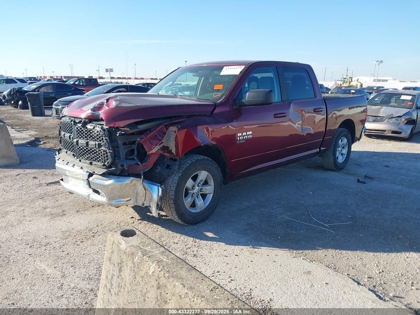 Vin: 1c6rr6lg0ms540166, lot: 43817042, ram 1500 classic slt  4x2 5'7 box 20212