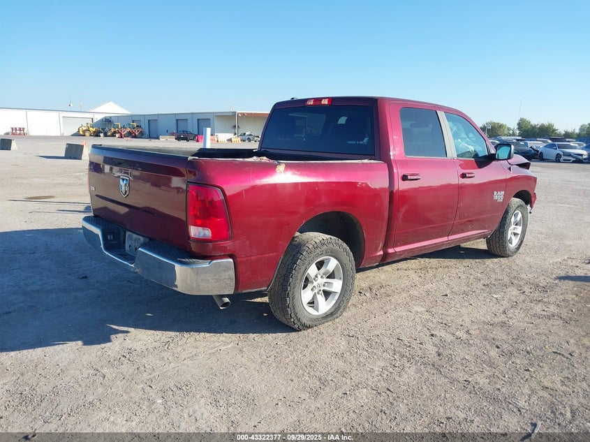 Vin: 1c6rr6lg0ms540166, lot: 43817042, ram 1500 classic slt  4x2 5'7 box 20214
