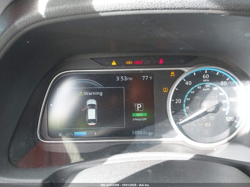 2018 Nissan Leaf S VIN: 1N4AZ1CPXJC301597 Lot: 43322386